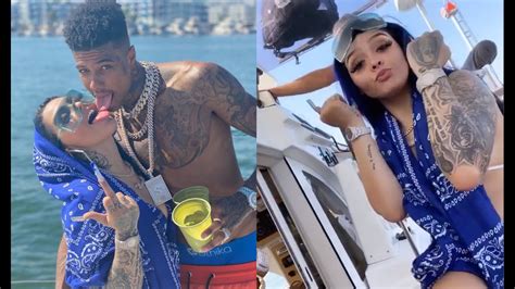 Blueface Crips Out A Yacht For His Bm Birthday Party 🔵 Proves His
