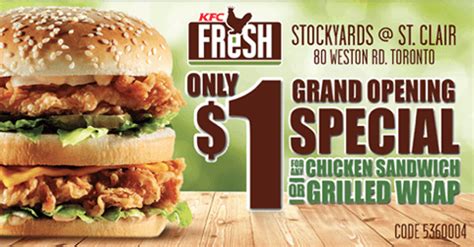 .five guys canada food basics food city food lion foodland foodland canada foot locker fortinos fossil freshco freshii fromm family pet food gain a&w canada new coupons: KFC Canada's Store Opening Promotion: Get a Chicken ...