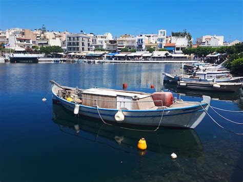 Premium Photo Fisherman Boat In Agios Nikolaos In Crete Island