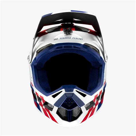 100 Percent Aircraft Carbon Mips Full Face Helmet Fusion Ripper Navy