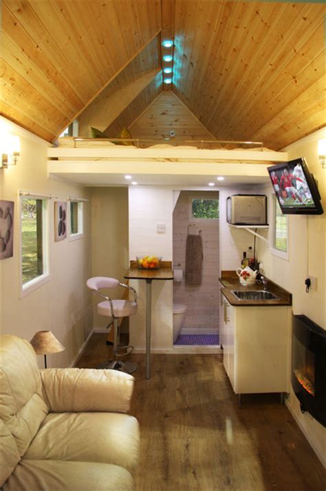 Tiny House On Wheels Internal Modern Living Room By