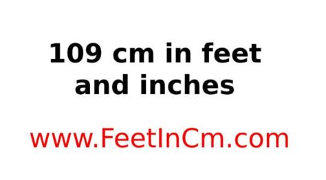 109 Cm In Feet And Inches 109 Cm In Ft And In