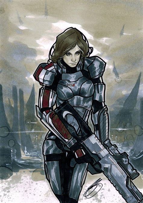 Female Shepard By ~xblitzcraigx On Deviantart Mass Effect Art Mass