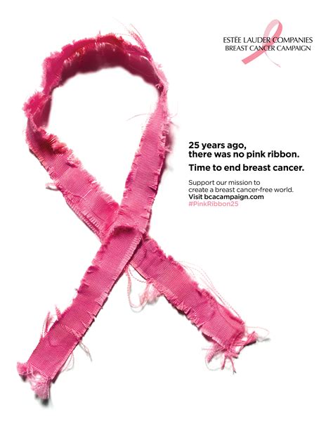 The Pink Ribbon Turns 25 The Estée Lauder Companies Breast Cancer