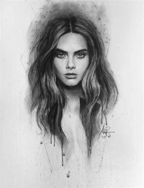 Cara Delevingne Artgerm Art En 2019 Dibujos Hípster Dibujos