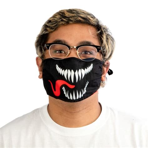 Marvel Venom Face Mask Adult Adjustable Face Mask Cover Ivy And