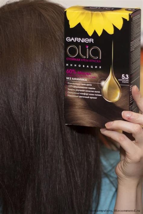 Improves the visible quality of hair; Hair Dye Garnier Olia - «Looks become a favorite (+ step ...