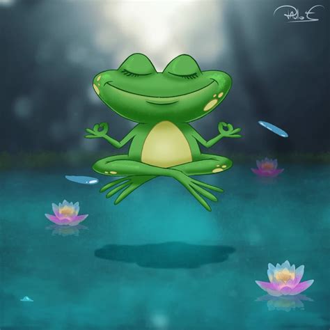 Artstation Meditation Frog