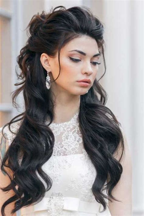 50 Gorgeous Prom Hairstyles For Long Hair Society19 Half Updo