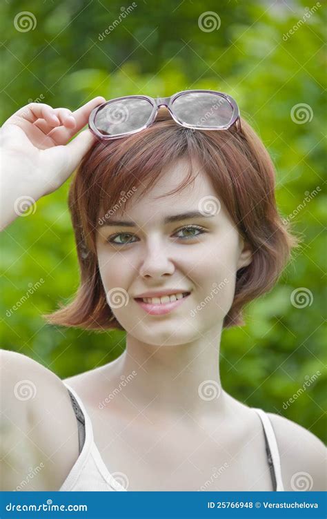 Girl With Sunglasses Stock Photo Image Of Beautiful 25766948