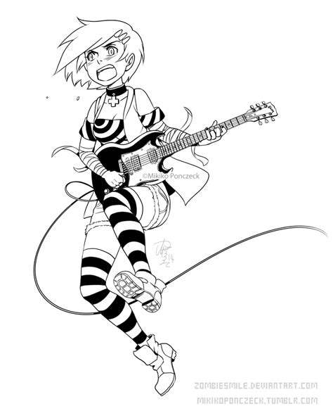 Punk Rock Girl By Zombiesmile On Deviantart