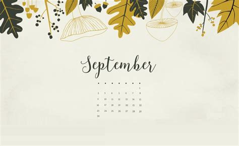 Calendar Wallpaper September Wallpaper Mac Wallpaper