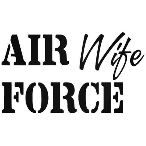 Air Force Wife Decal Airforce Wife Custom Vinyl Lettering Ford Logo