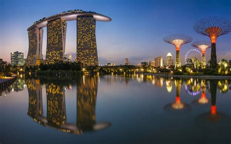 Singapore Marina Bay Sands Tower Fondos De Pantalla Gratis Para