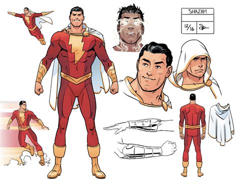 Artwork Shazamcaptain Marvel Character Sheet By Doc Shaner R