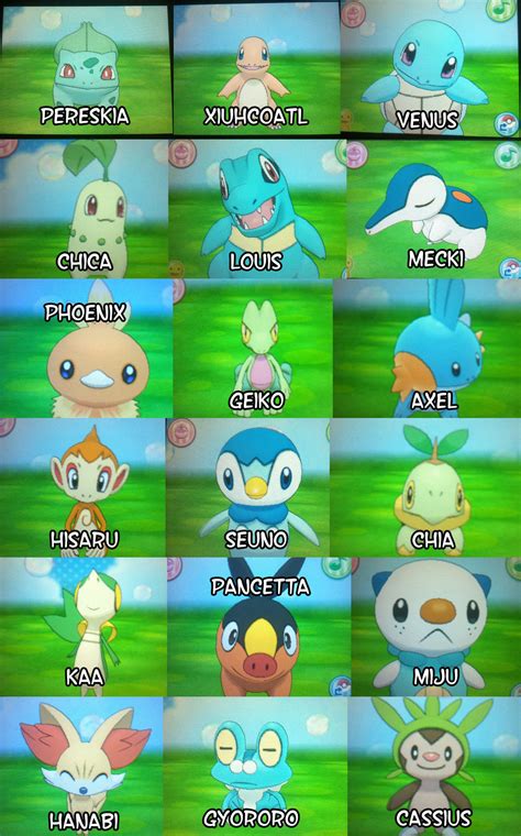 All The Starters By Ludiculouspegasus On Deviantart
