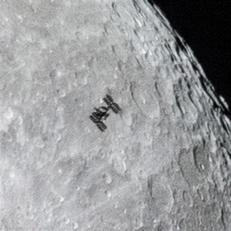 Photographer Catches Space Station Transiting The Moon Spaceflight Now