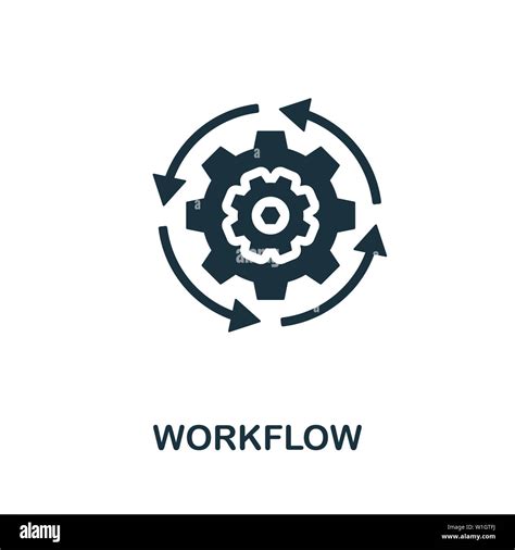 Workflow Icon Symbol Creative Sign From Crm Icons Collection Filled