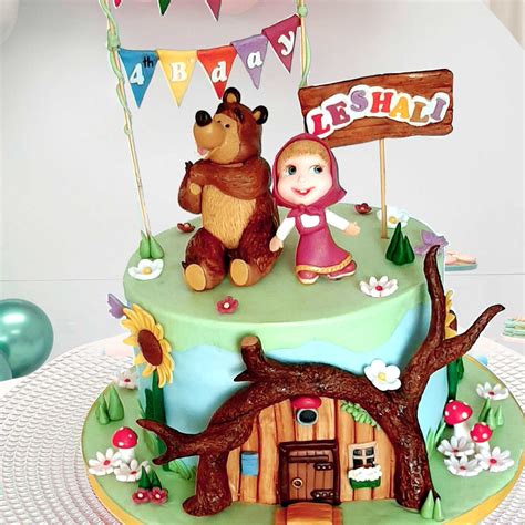 Masha And Bear Themed Cake Hot Sex Picture