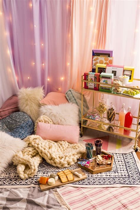 stay in this weekend to throw the ultimate diy adult slumber party brit co