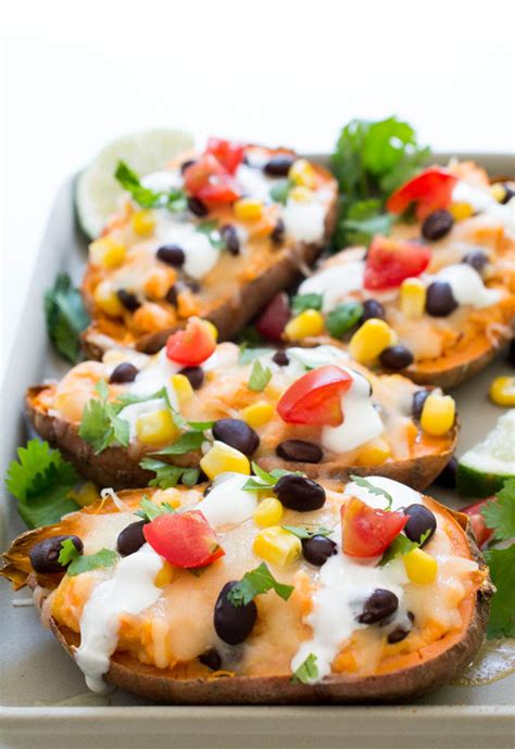 Loaded Mexican Sweet Potato Skins
