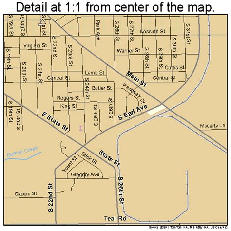 Lafayette Indiana Street Map 1840788