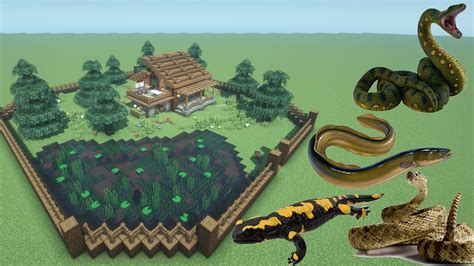 How To Make A Salamander Rattlesnake Eel And Anaconda Farm In