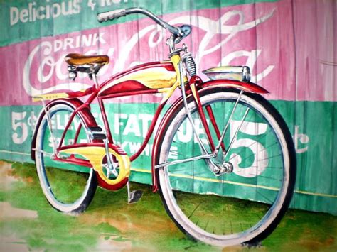 Vintage Bicycle Art Vintage Bicycle Art Bicycle Artwork Bicycle