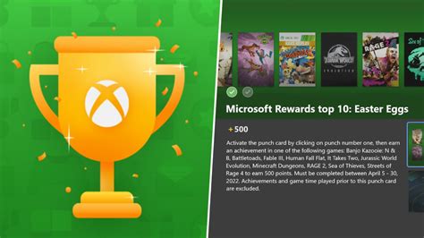 Microsoft Rewards How To Complete Aprils Top 10 Xbox Punch Card