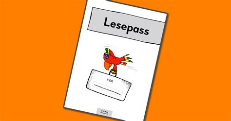 Check spelling or type a new query. Lesepass Druckvorlage - Deutsch Arbeitsmaterialien Lese ...