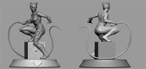 Catwoman Fanart Statue ZBrushCentral