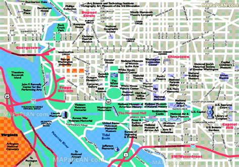 Dc Tourist Map