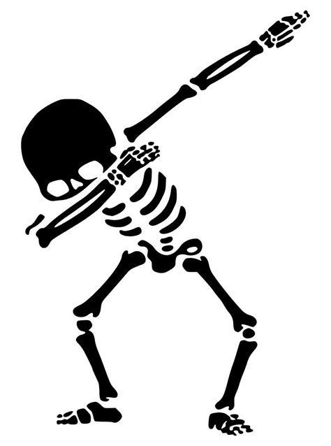 Skeleton Dab (SVG, JPG, Digital Download)