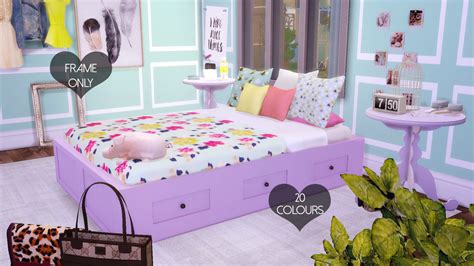 Кровать для Sims 4 фото