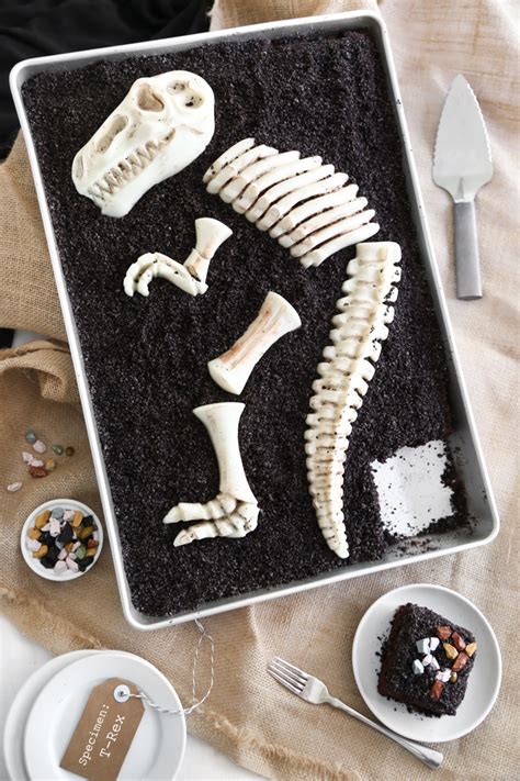 Dinosaur Dig Triple Chocolate Sheet Cake Sprinkle Bakes