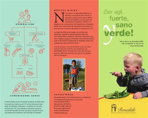 Rosedale Healthy Kids English And Spanish Brochures