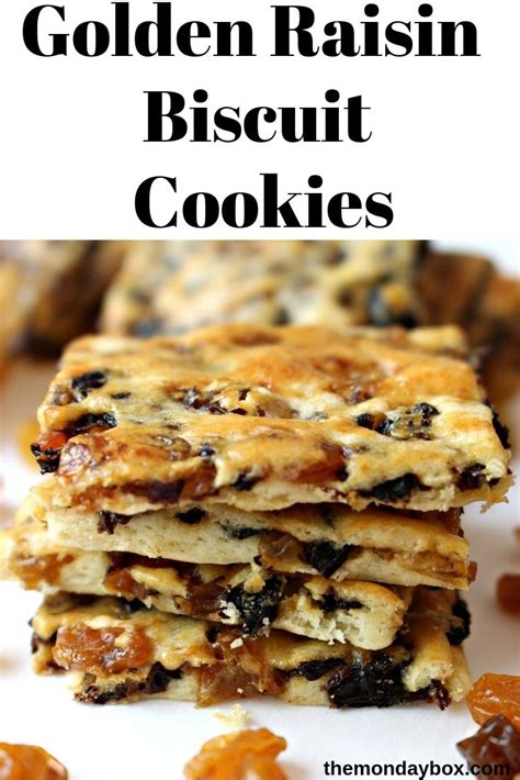 Golden Raisin Biscuit Cookies Recipe Sweet Recipes