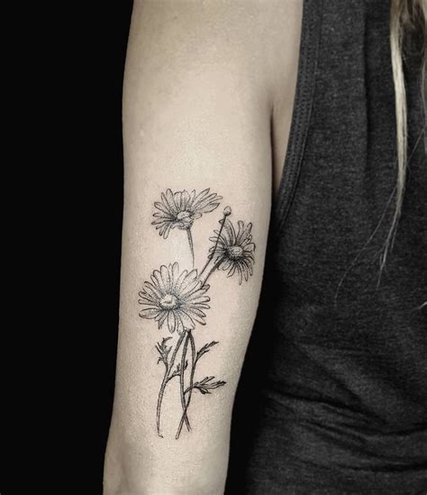Delicate Floral Tattoo Designs Flower Tattoos Daisy Tattoo Daisy