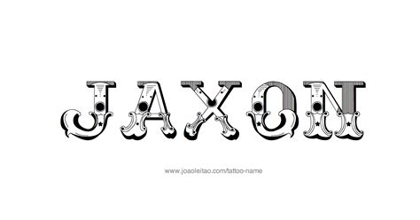 Jaxon Name Tattoo Designs