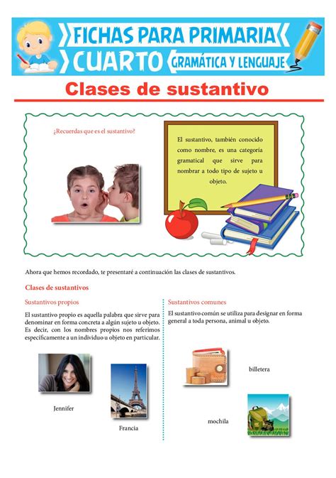 Calaméo Clases De Sustantivos Para Cuarto Grado De Primaria