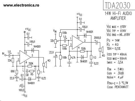 Tda2030a Power Audio Amplifier Schematic Vrogue Co