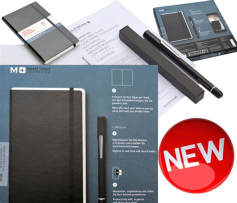 Moleskine Smart Writing Set Pen Plus For Android Iphone Ipad Incl