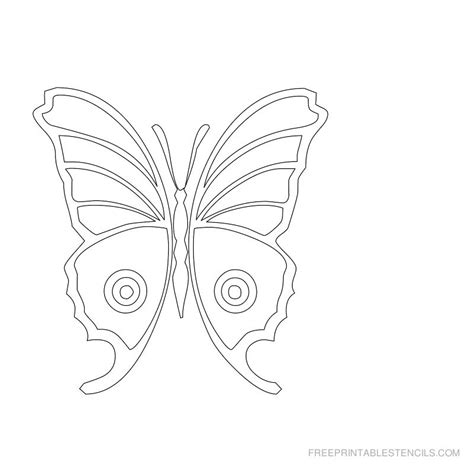 18 Free Printable Butterfly Stencils