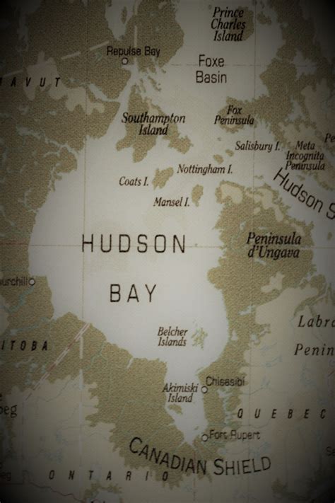 Old Map Of Hudson Bay Free Stock Photo Public Domain Pictures