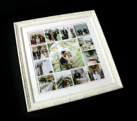 Wedding Day Photo Collage Regent Print And Frame