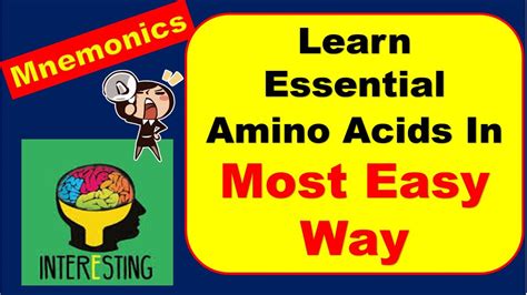 Amino Acids Mnemonics Easy Way To Memorize Mdcat Guid