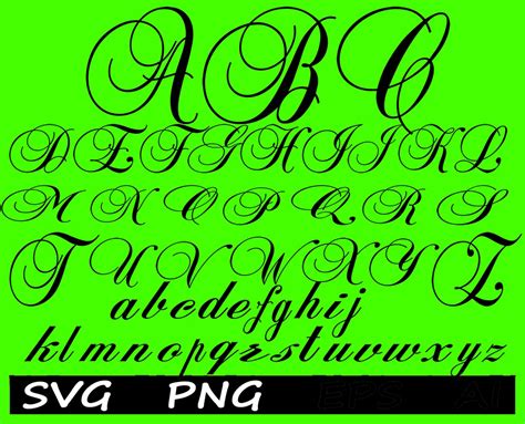 Cursive Font Svg Calligraphy Font Svg Calligraphy Script Etsy