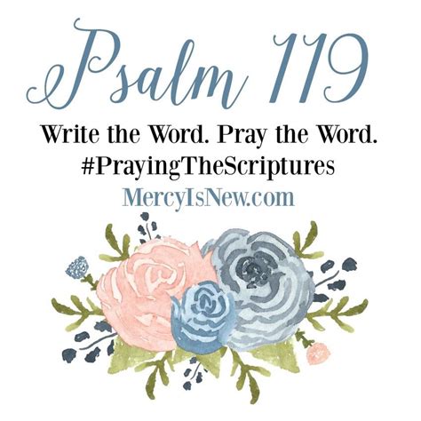 Psalm 119 Write The Word Pray The Word 2 Bible Verse Posters Bible