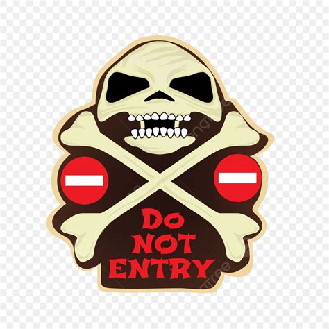 Do Not Entry Vector Design Images Do Not Entry Skull Symbol Skull