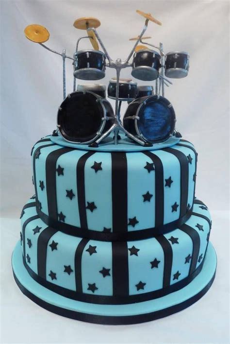 Drum Kit Cake Topper Music Cakes Drum Cake Drum Birthday Cakes